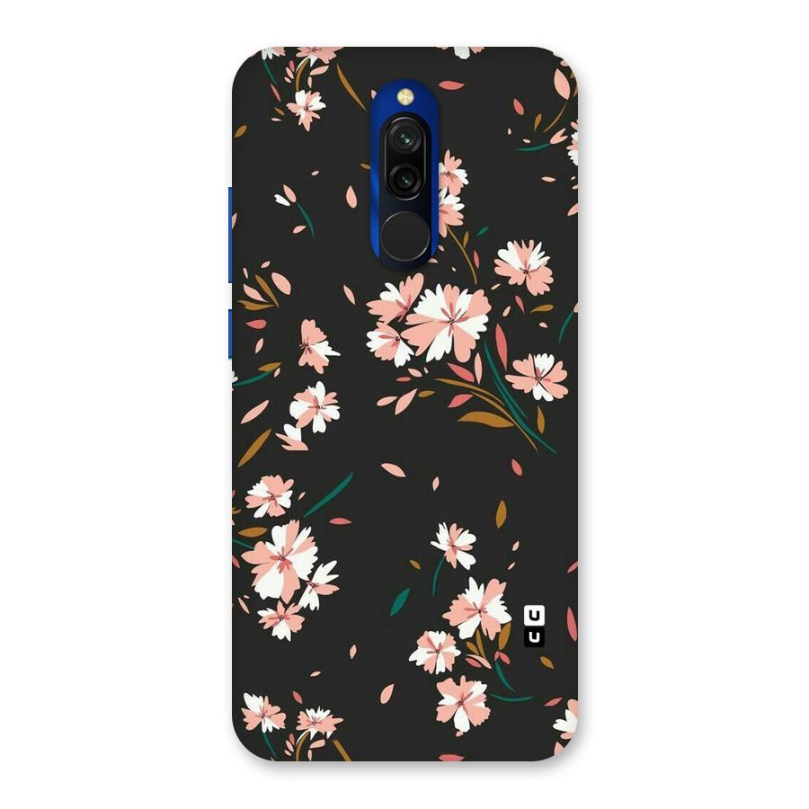 Floral Petals Peach Back Case for Redmi 8