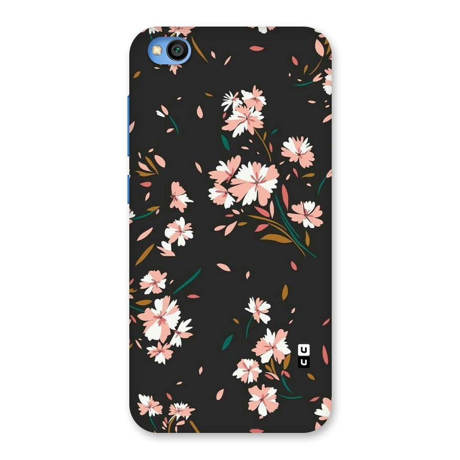 Floral Petals Peach Back Case for Redmi Go