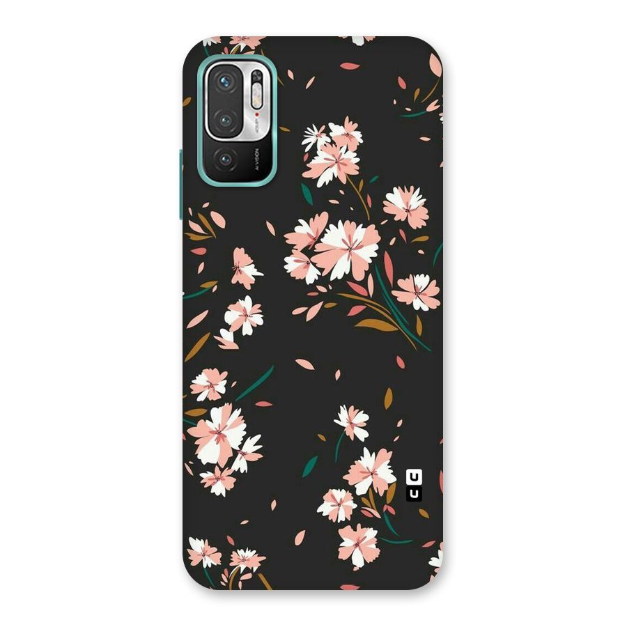 Floral Petals Peach Back Case for Redmi Note 10T 5G