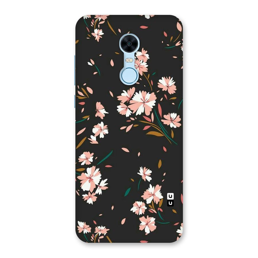 Floral Petals Peach Back Case for Redmi Note 5