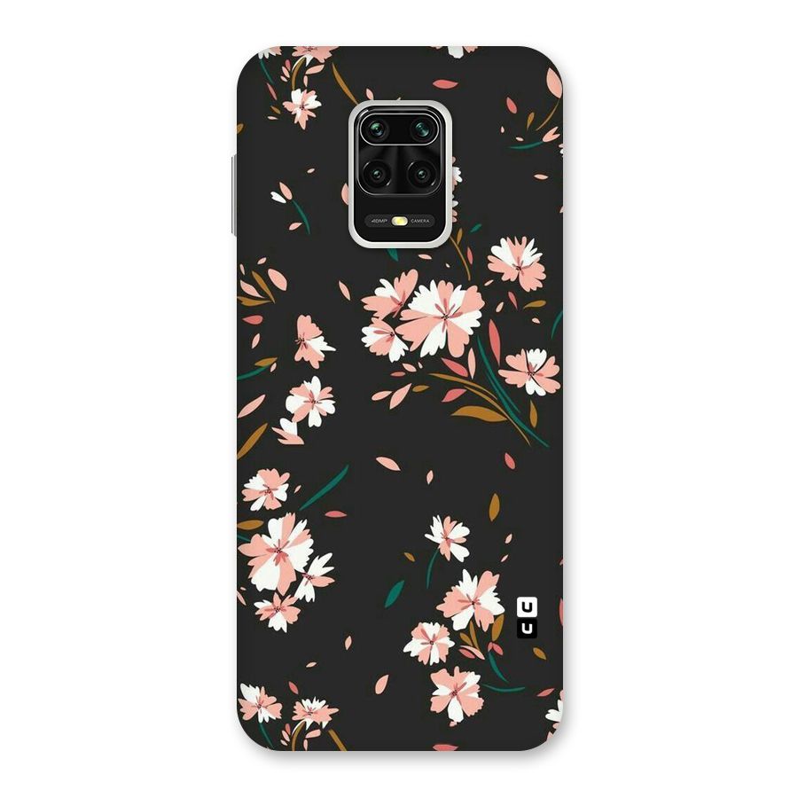 Floral Petals Peach Back Case for Redmi Note 9 Pro