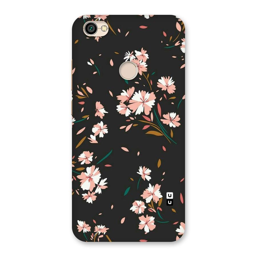 Floral Petals Peach Back Case for Redmi Y1 2017