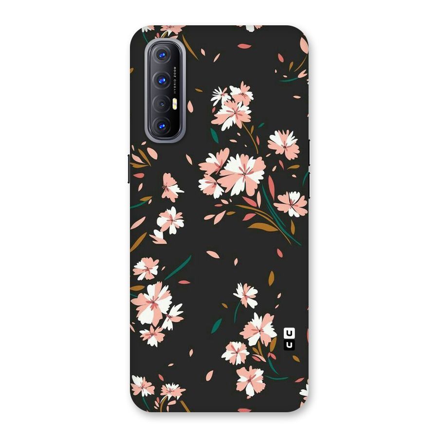Floral Petals Peach Back Case for Reno3 Pro