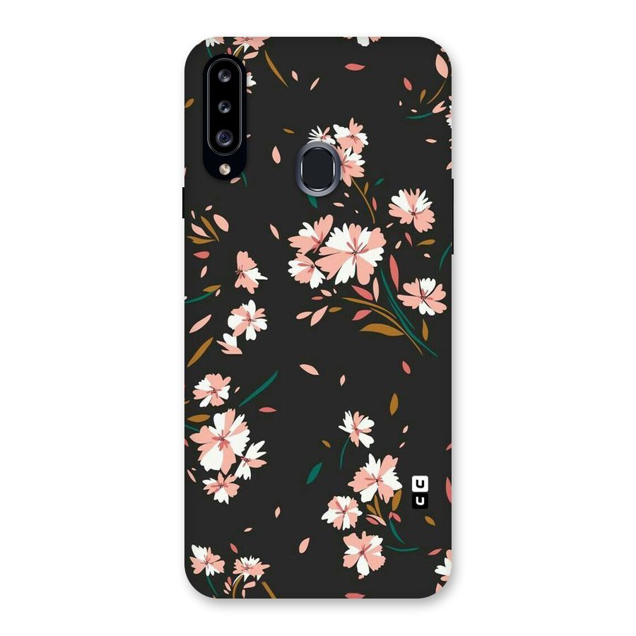 Floral Petals Peach Back Case for Samsung Galaxy A20s