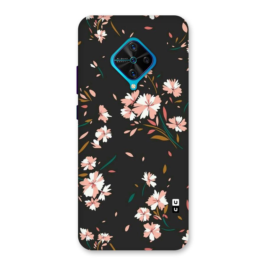 Floral Petals Peach Back Case for Vivo S1 Pro