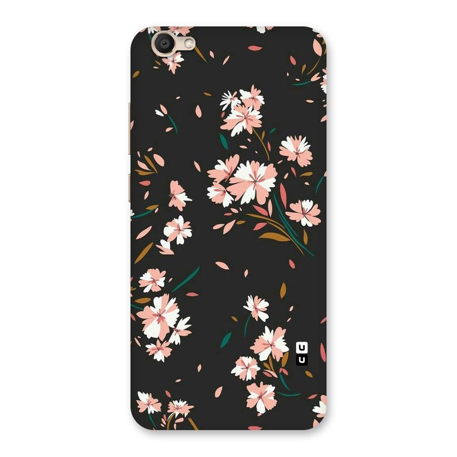 Floral Petals Peach Back Case for Vivo V5