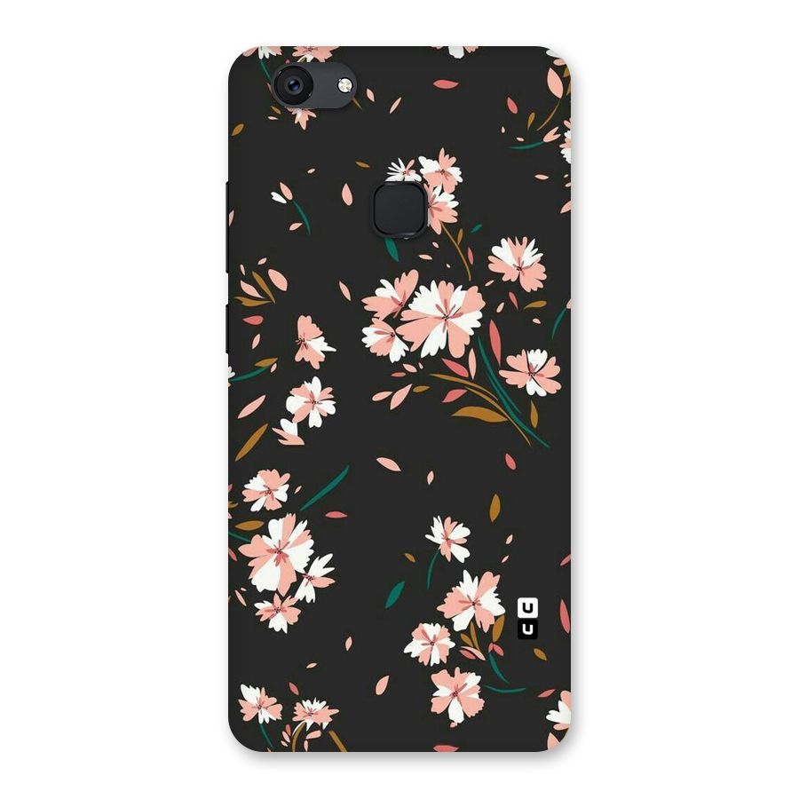 Floral Petals Peach Back Case for Vivo V7 Plus