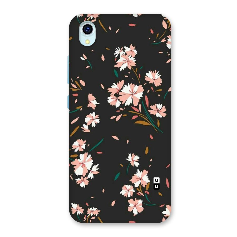 Floral Petals Peach Back Case for Vivo Y1s