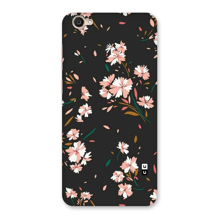 Floral Petals Peach Back Case for Vivo Y55L