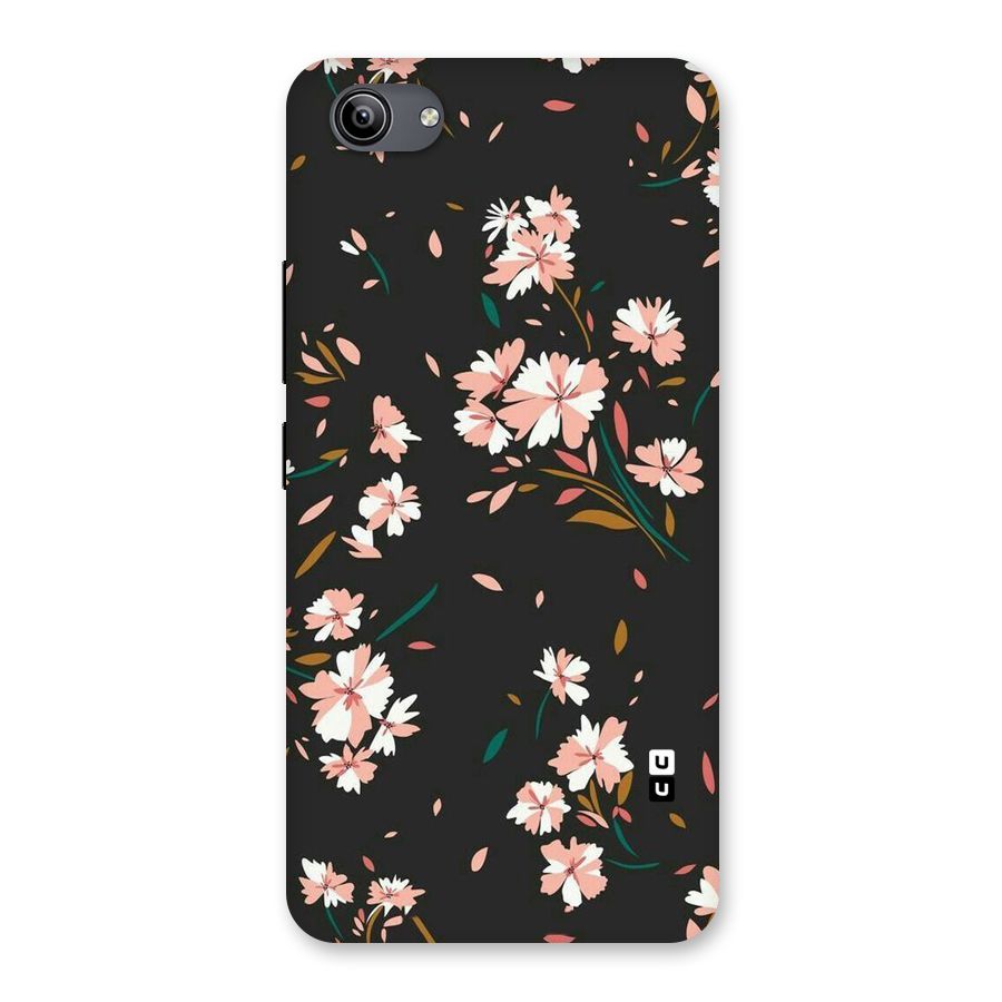 Floral Petals Peach Back Case for Vivo Y81i