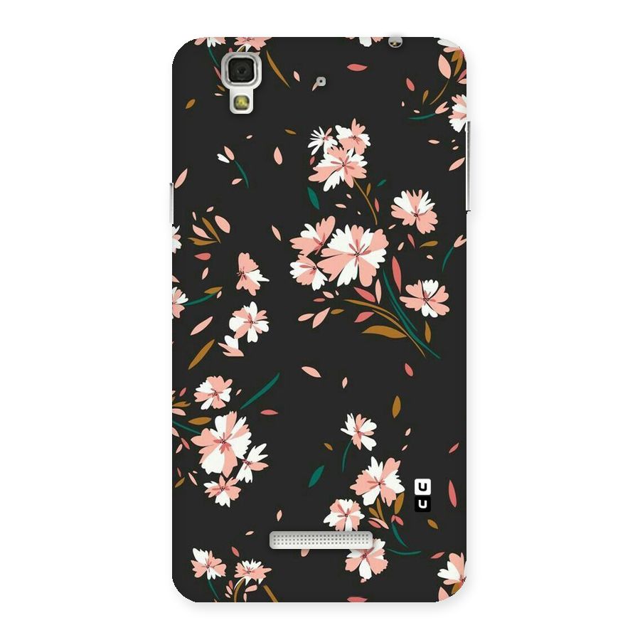 Floral Petals Peach Back Case for YU Yureka Plus