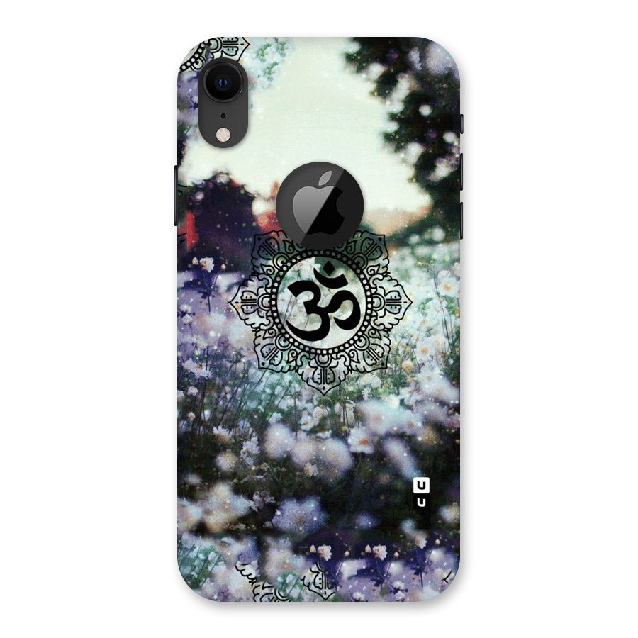 Floral Pray Back Case for iPhone XR Logo Cut