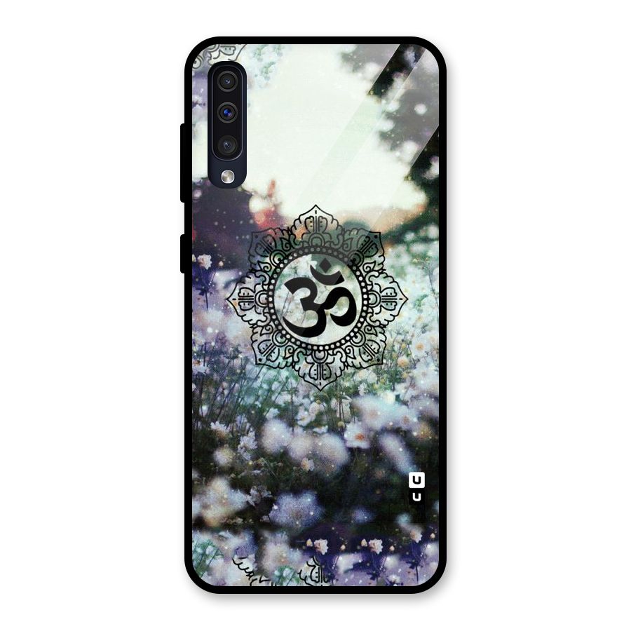 Floral Pray Glass Back Case for Galaxy A30s
