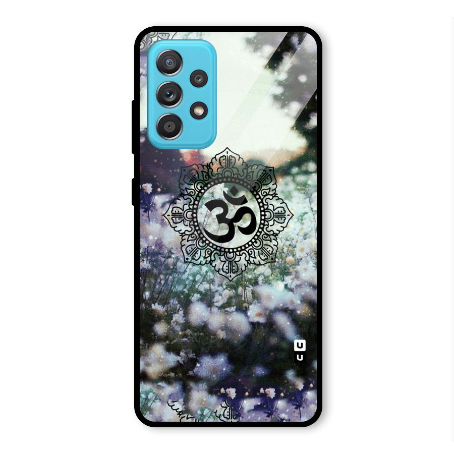 Floral Pray Glass Back Case for Galaxy A52s 5G