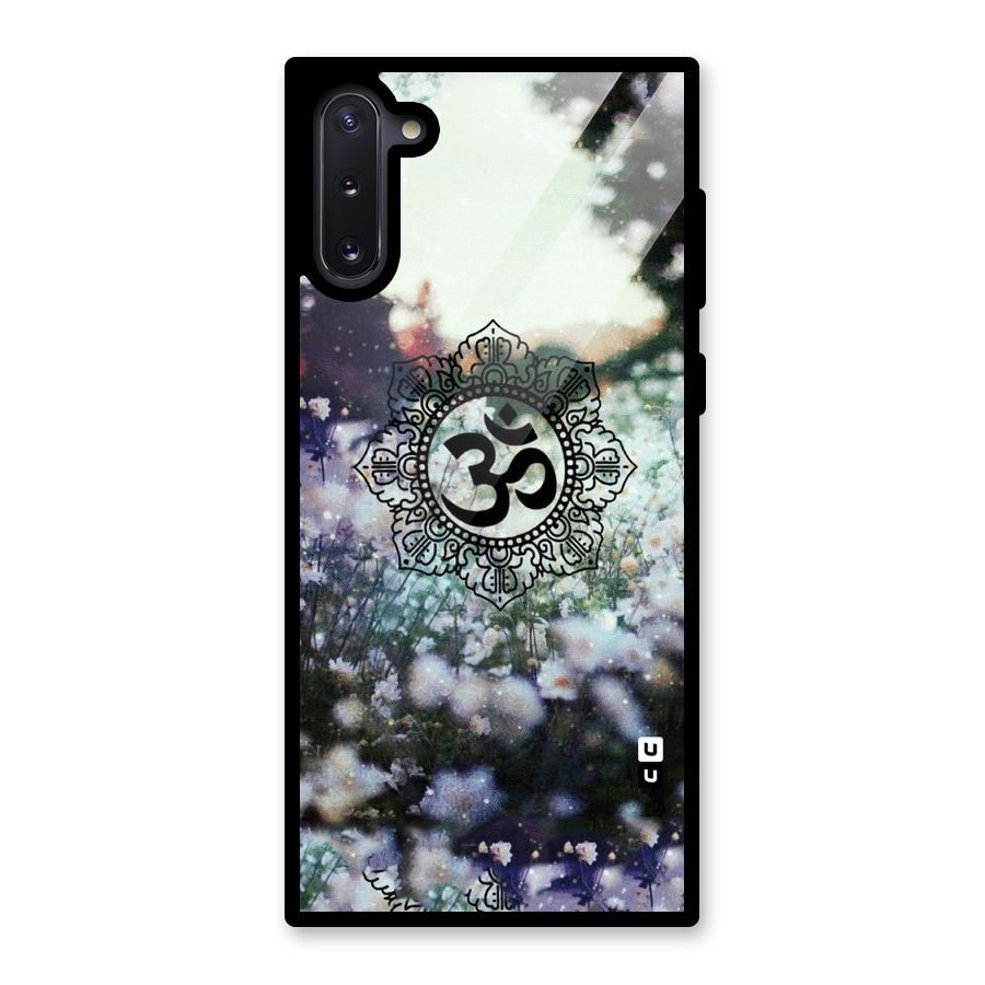 Floral Pray Glass Back Case for Galaxy Note 10