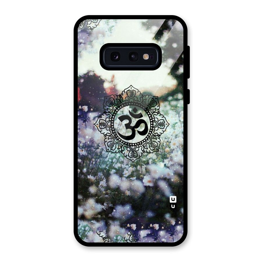 Floral Pray Glass Back Case for Galaxy S10e