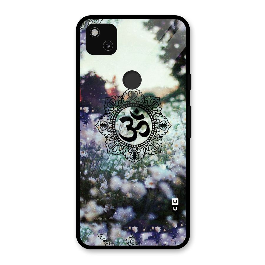Floral Pray Glass Back Case for Google Pixel 4a