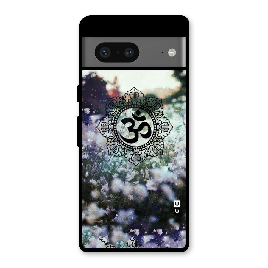 Floral Pray Glass Back Case for Google Pixel 7