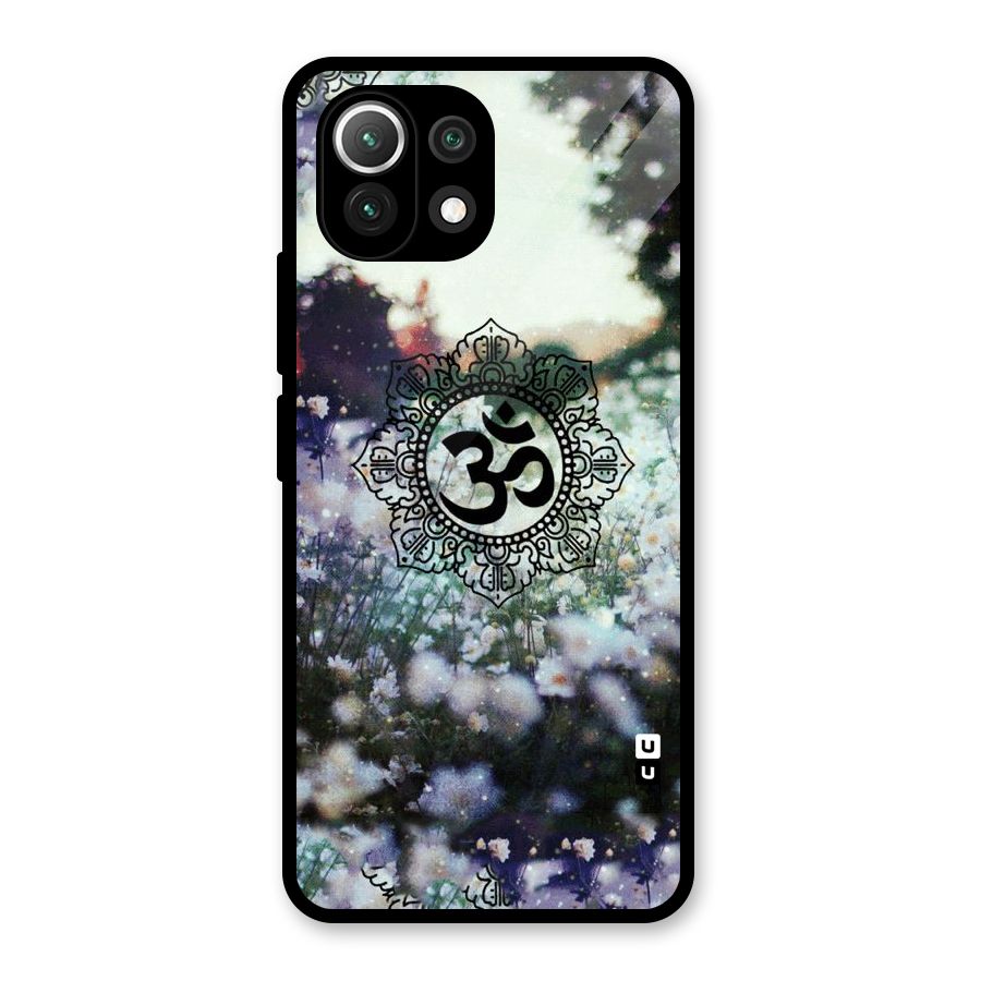 Floral Pray Glass Back Case for Mi 11 Lite NE 5G