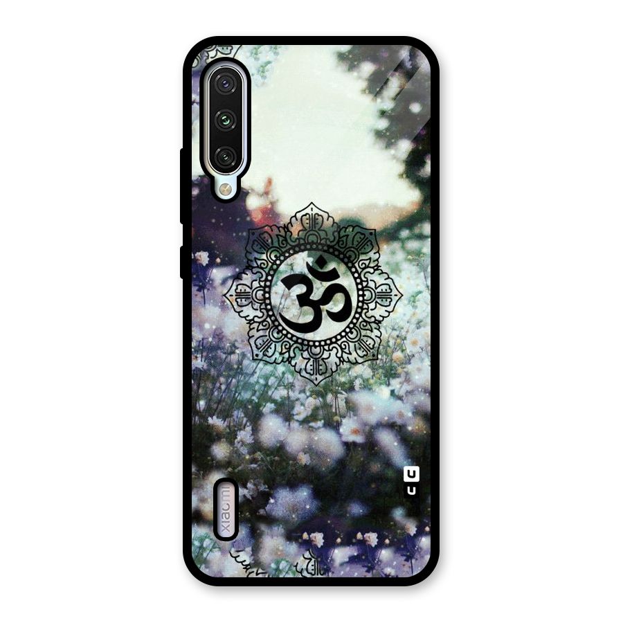 Floral Pray Glass Back Case for Mi A3