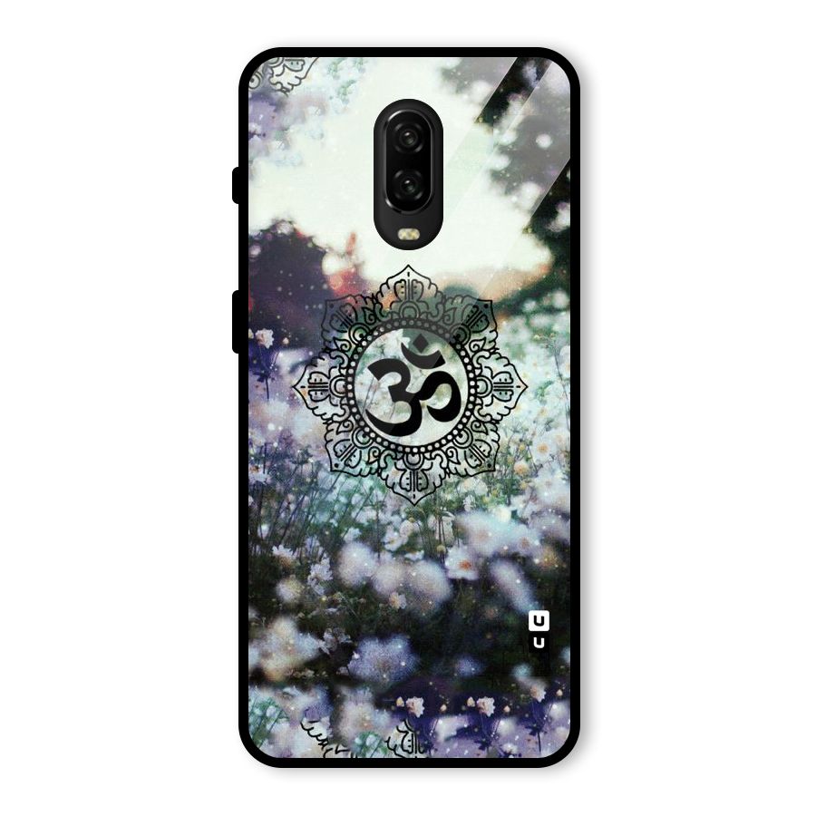 Floral Pray Glass Back Case for OnePlus 6T