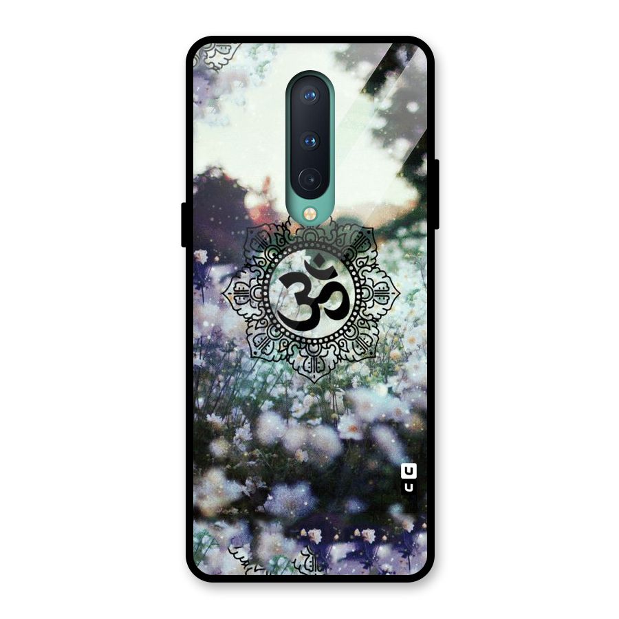 Floral Pray Glass Back Case for OnePlus 8