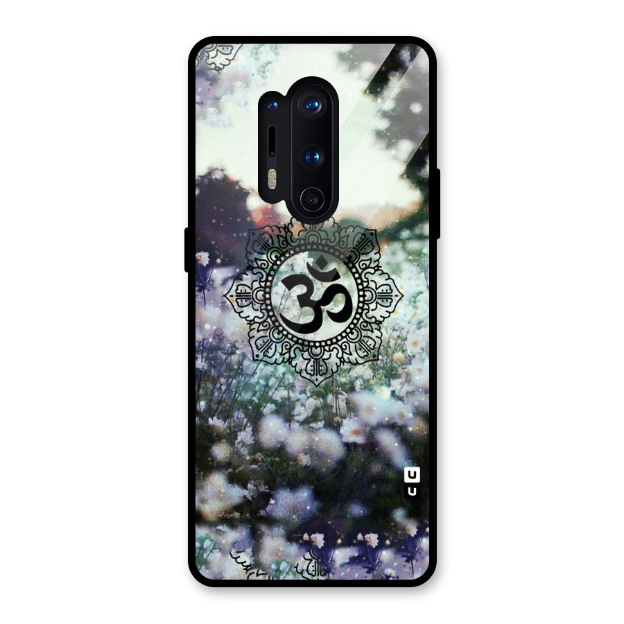 Floral Pray Glass Back Case for OnePlus 8 Pro