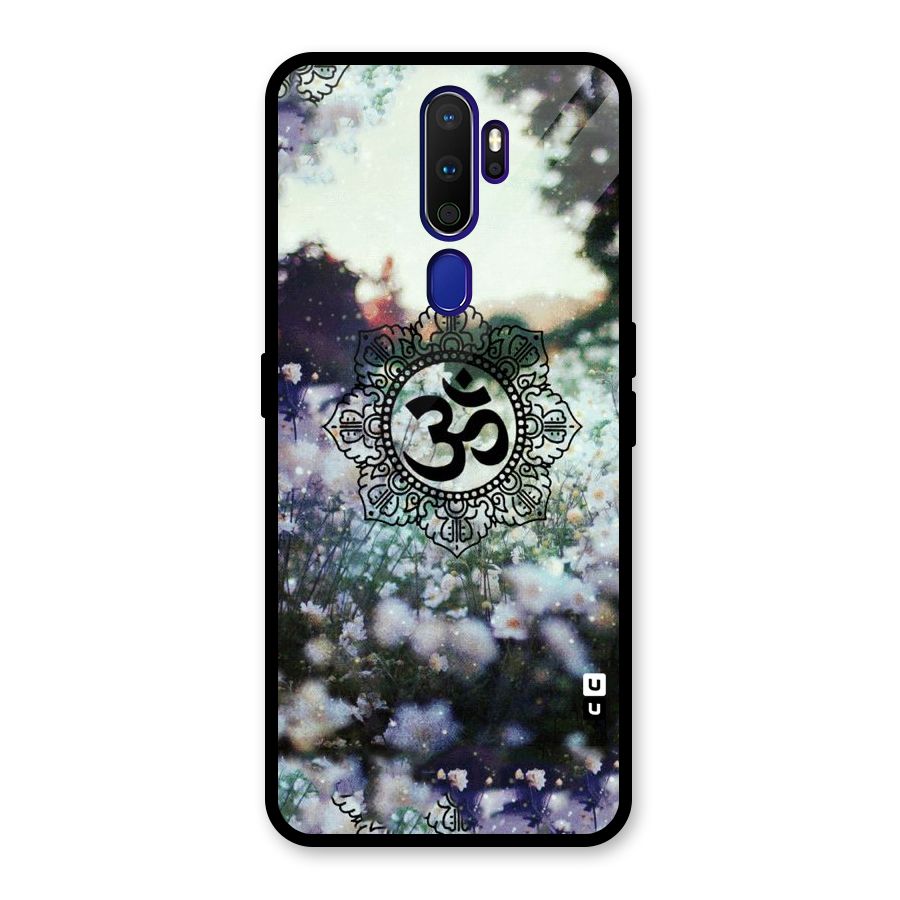 Floral Pray Glass Back Case for Oppo A9 (2020)