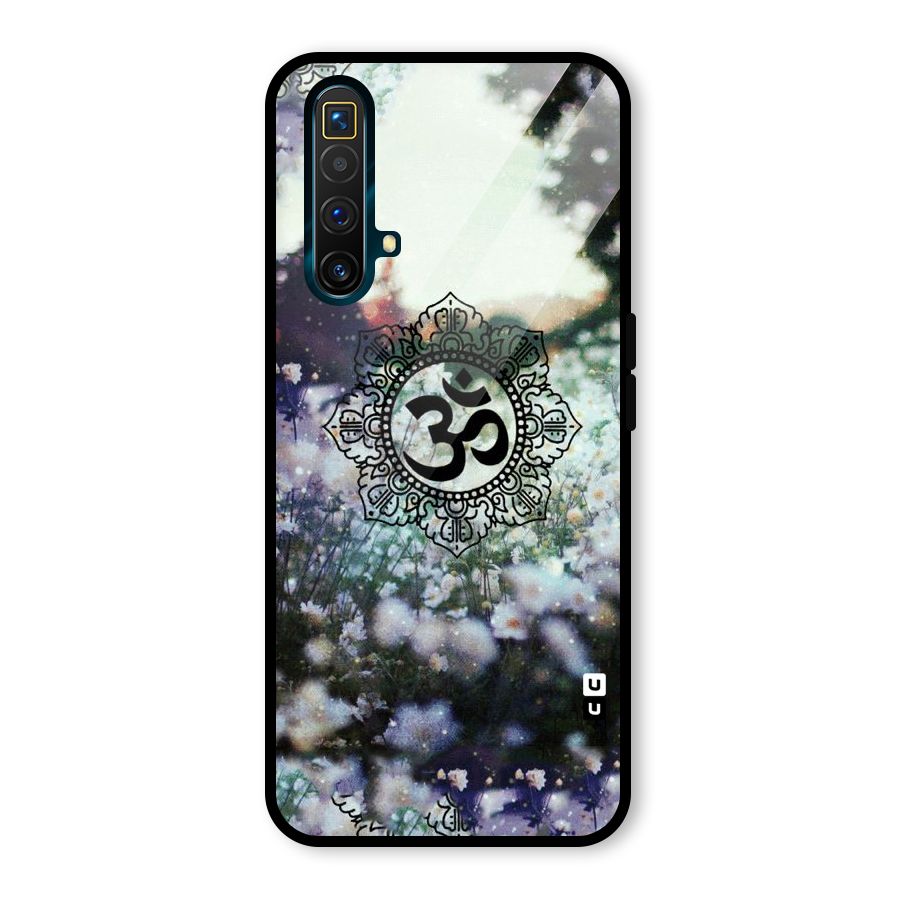 Floral Pray Glass Back Case for Realme X3