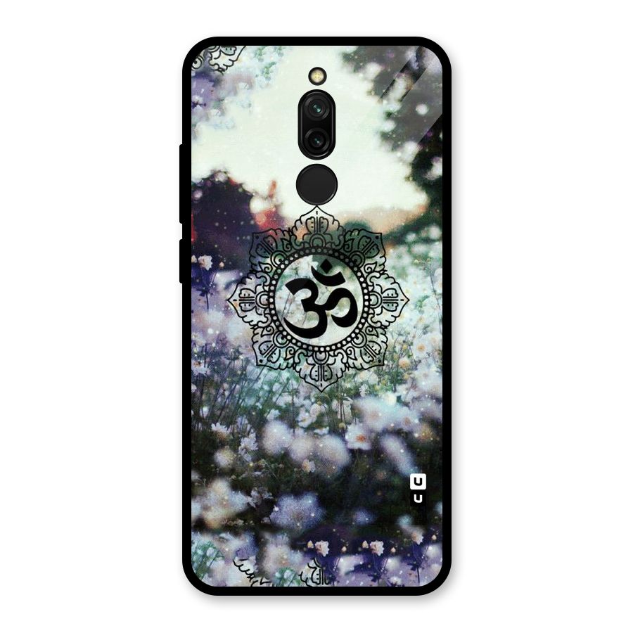 Floral Pray Glass Back Case for Redmi 8