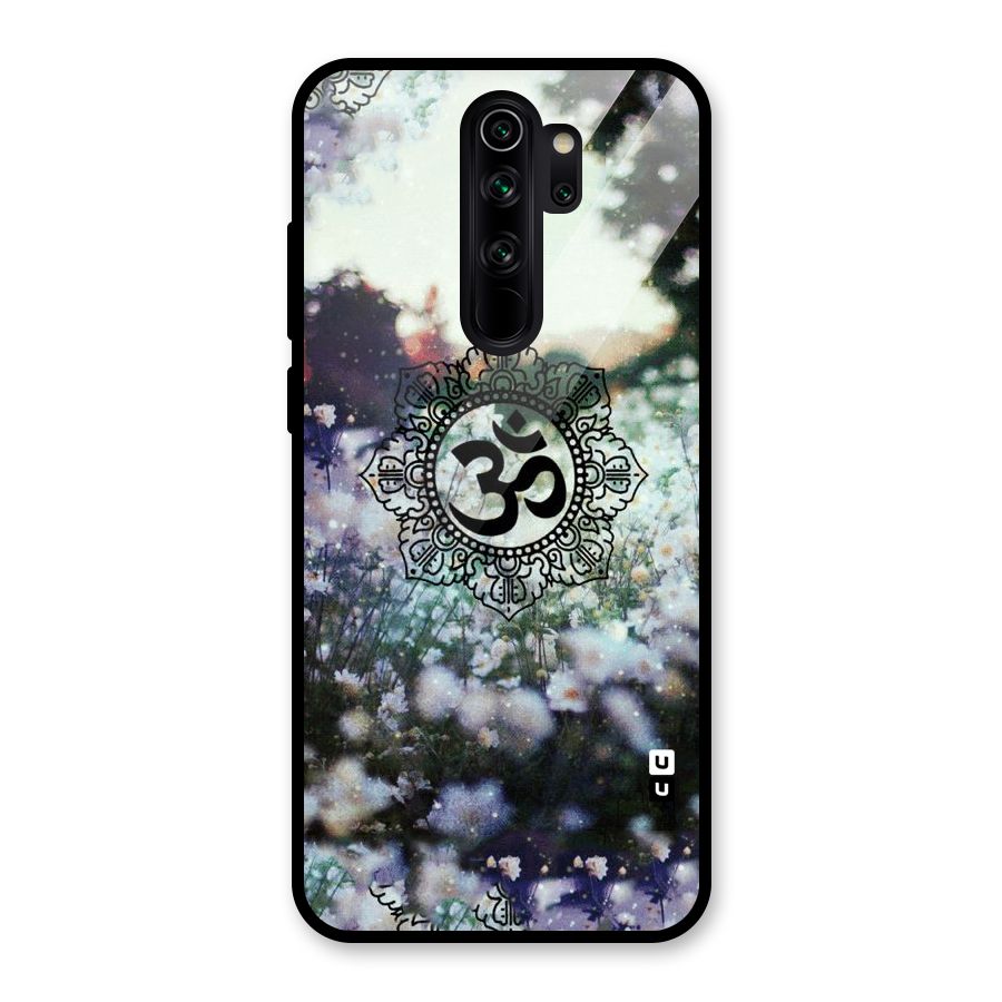Floral Pray Glass Back Case for Redmi Note 8 Pro