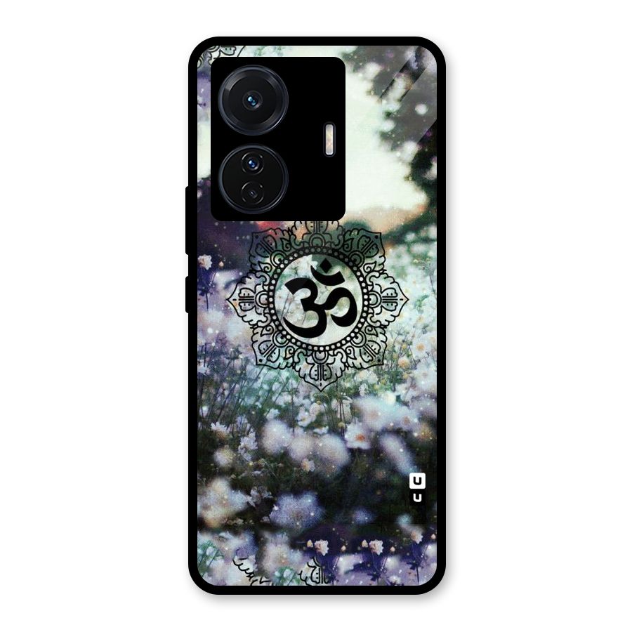 Floral Pray Glass Back Case for Vivo T1 Pro