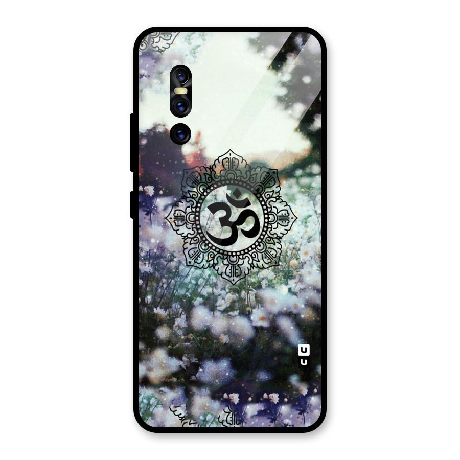 Floral Pray Glass Back Case for Vivo V15 Pro