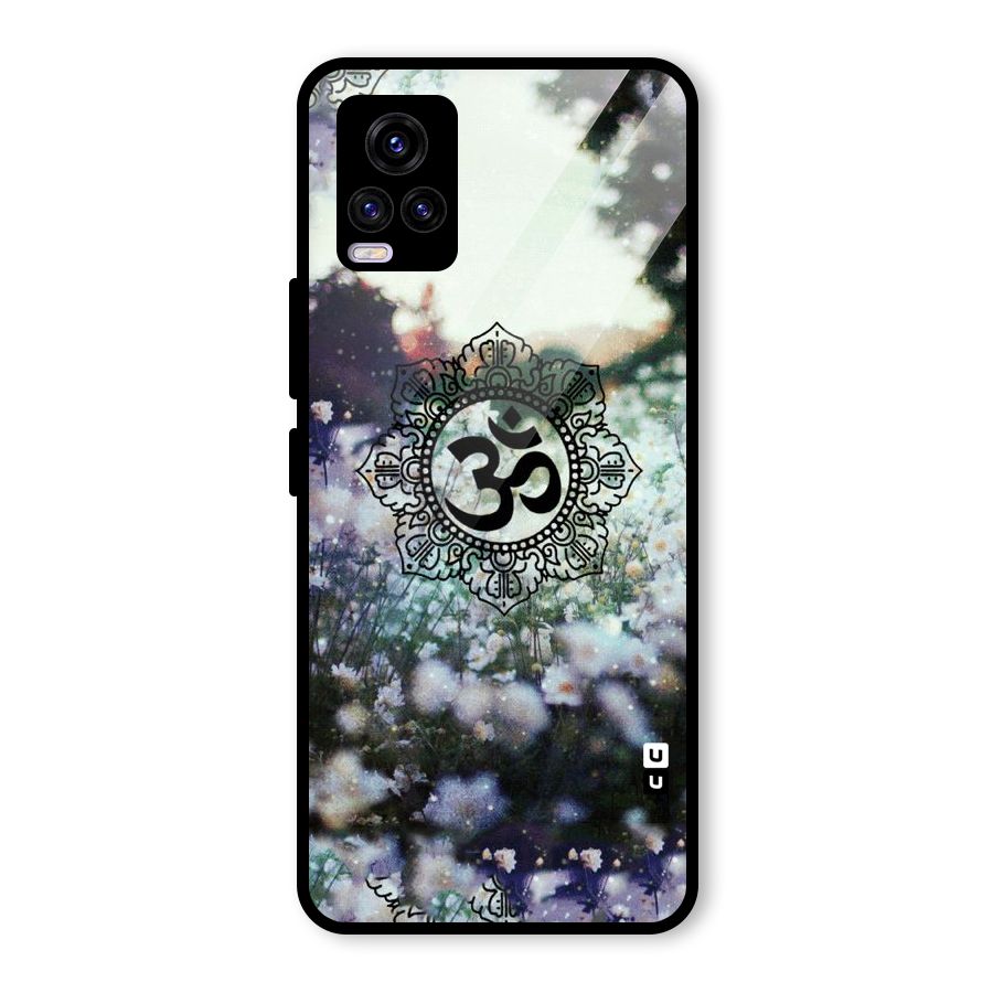 Floral Pray Glass Back Case for Vivo V20