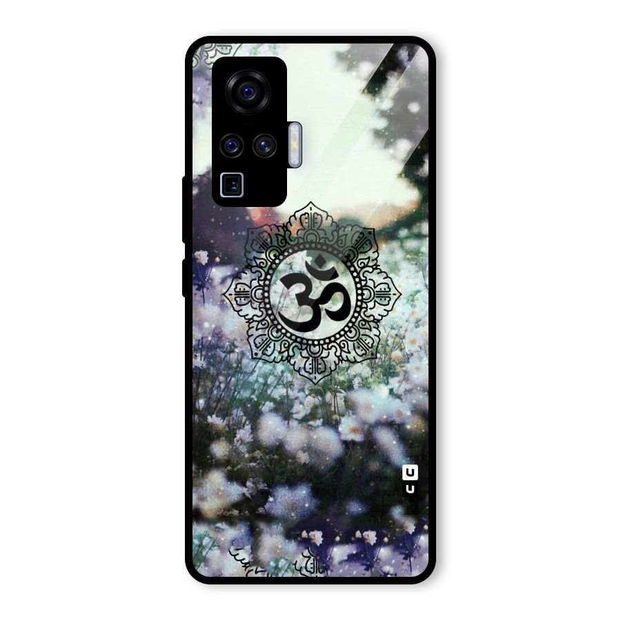Floral Pray Glass Back Case for Vivo X50 Pro