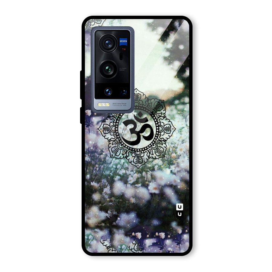 Floral Pray Glass Back Case for Vivo X60 Pro Plus