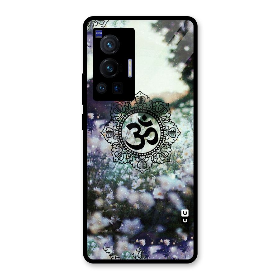 Floral Pray Glass Back Case for Vivo X70 Pro