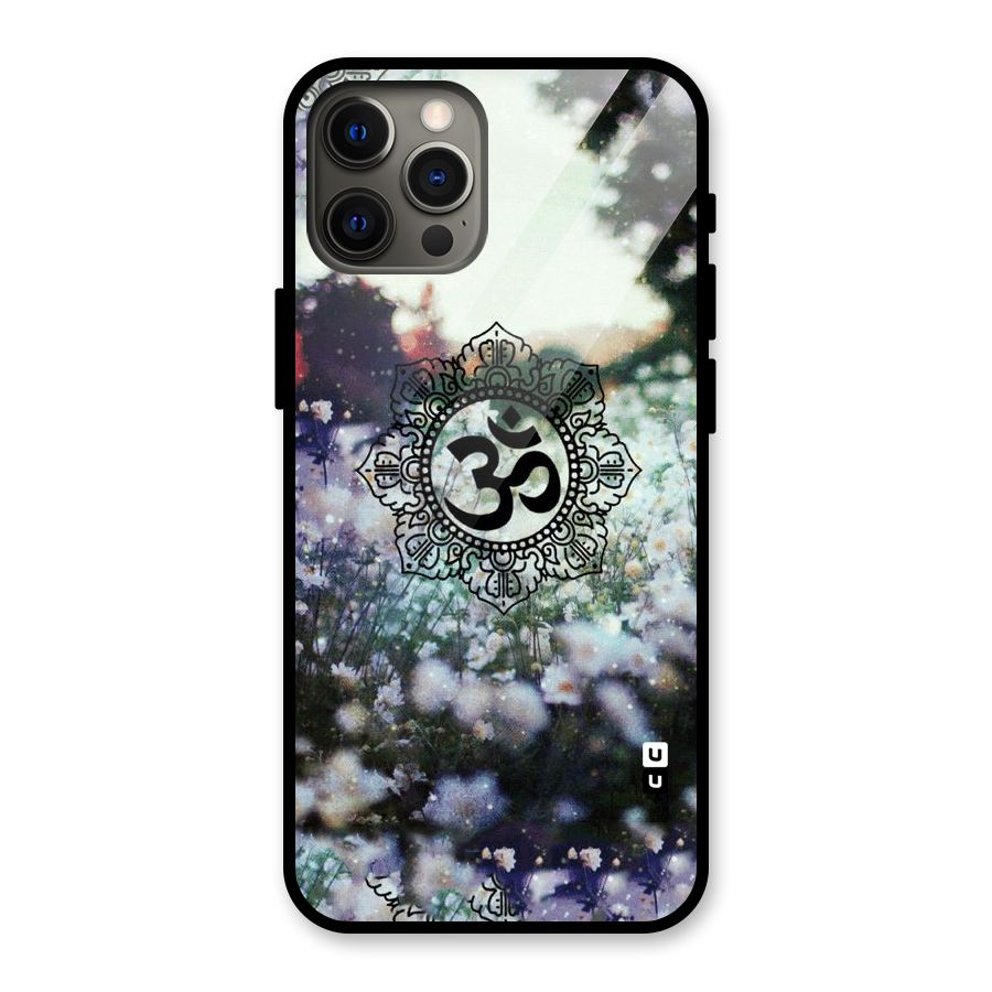 Floral Pray Glass Back Case for iPhone 12 Pro Max