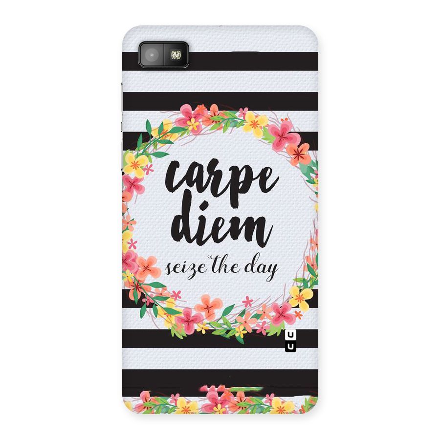 Floral Seize The Day Back Case for Blackberry Z10