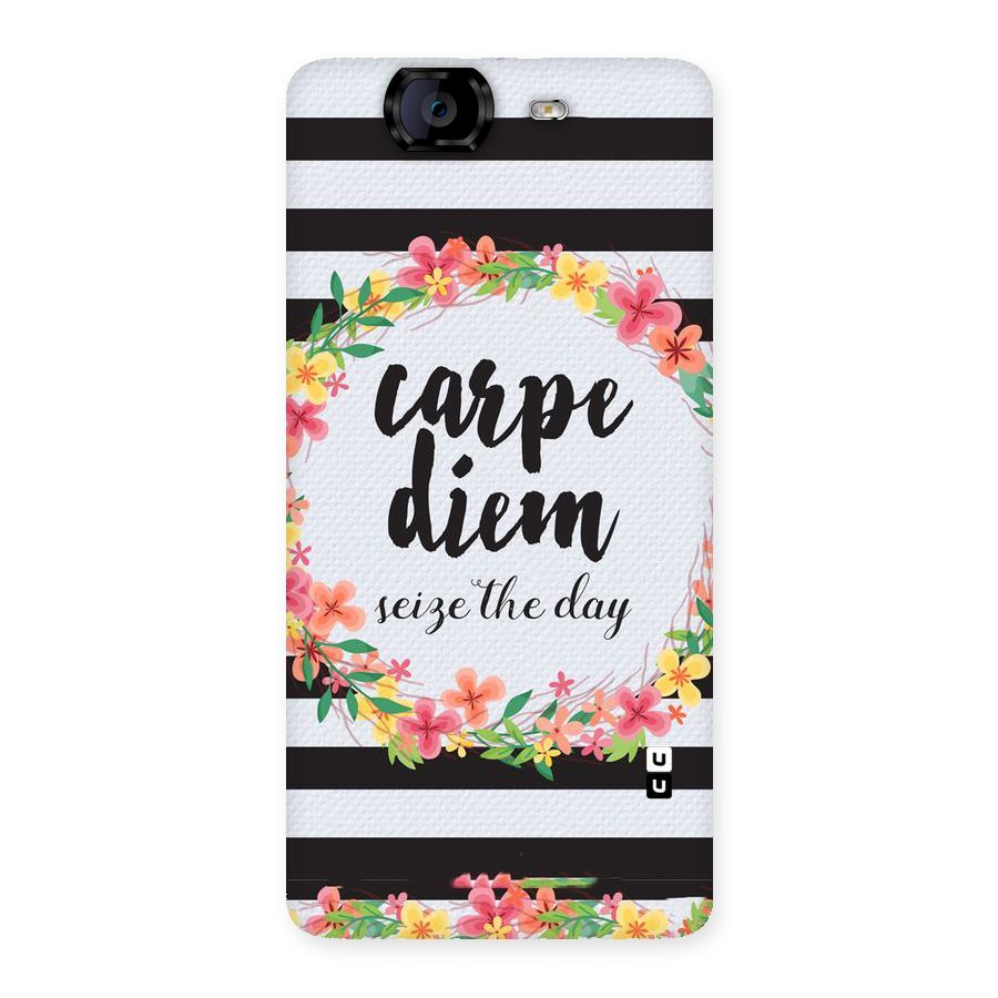 Floral Seize The Day Back Case for Canvas Knight A350