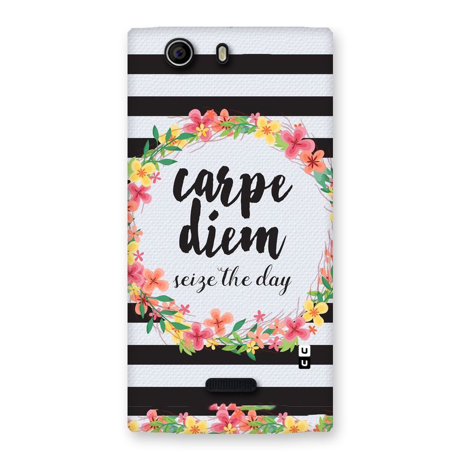 Floral Seize The Day Back Case for Canvas Nitro 2 E311