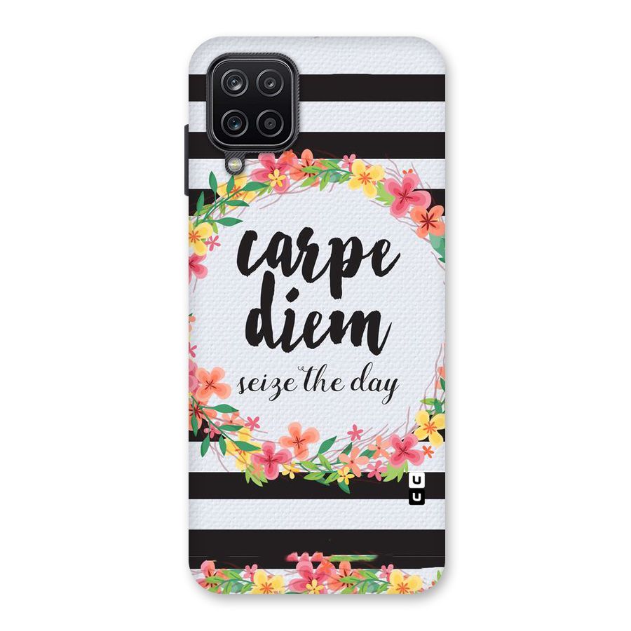 Floral Seize The Day Back Case for Galaxy A12