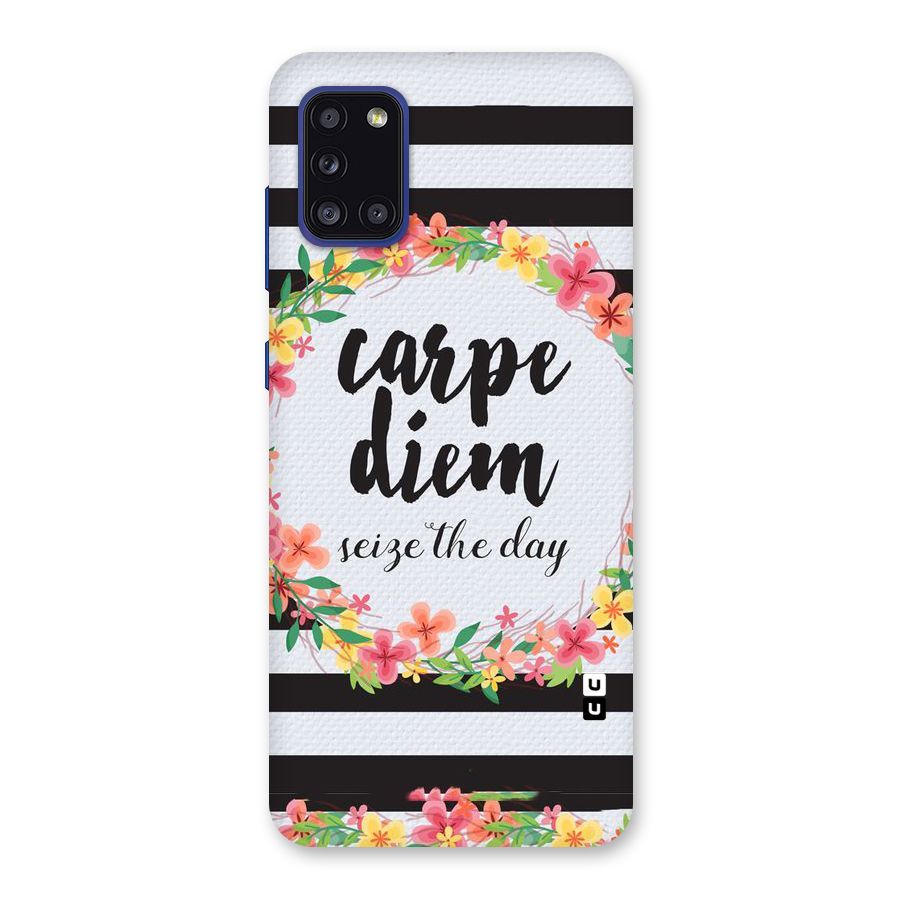 Floral Seize The Day Back Case for Galaxy A31