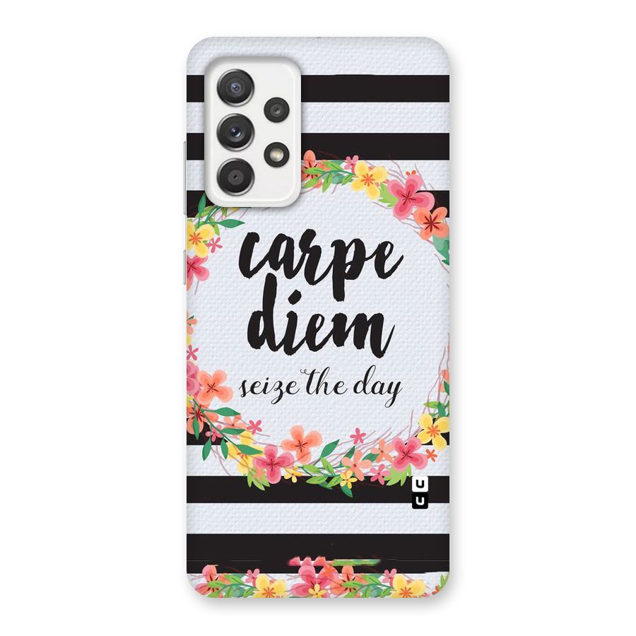 Floral Seize The Day Back Case for Galaxy A52