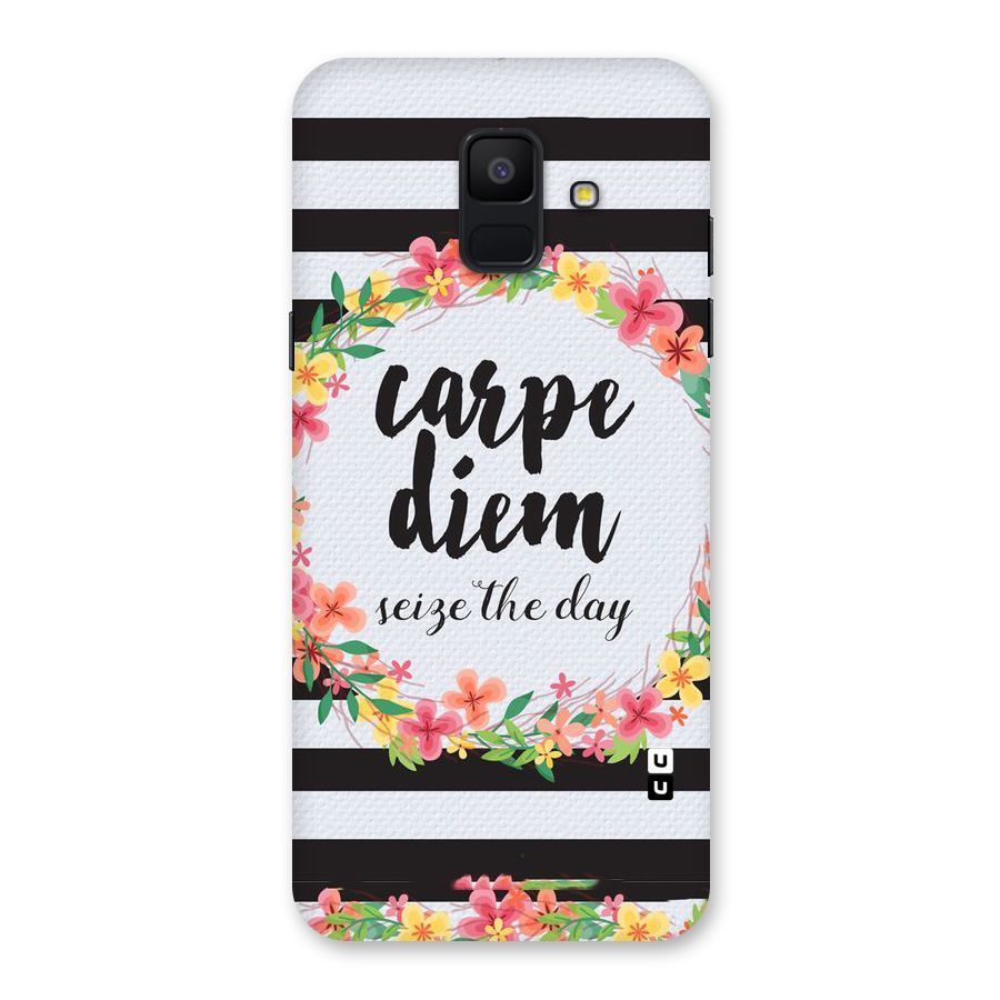 Floral Seize The Day Back Case for Galaxy A6 (2018)