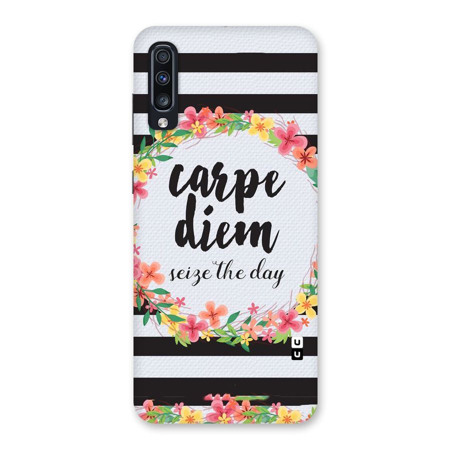 Floral Seize The Day Back Case for Galaxy A70