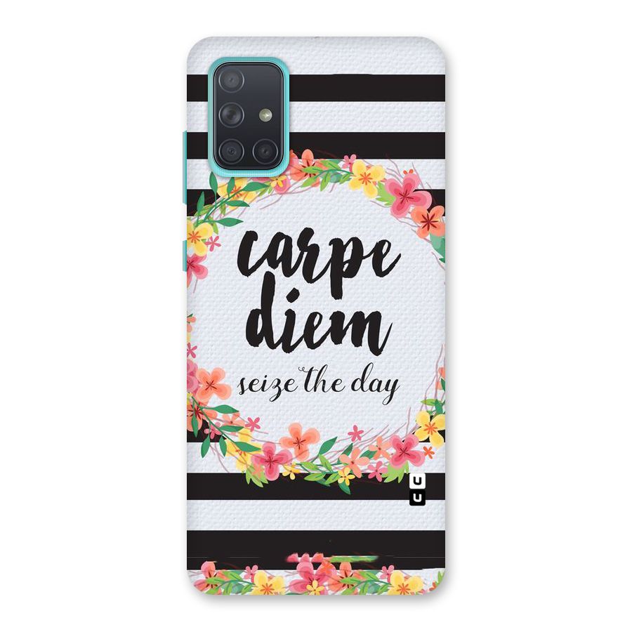 Floral Seize The Day Back Case for Galaxy A71