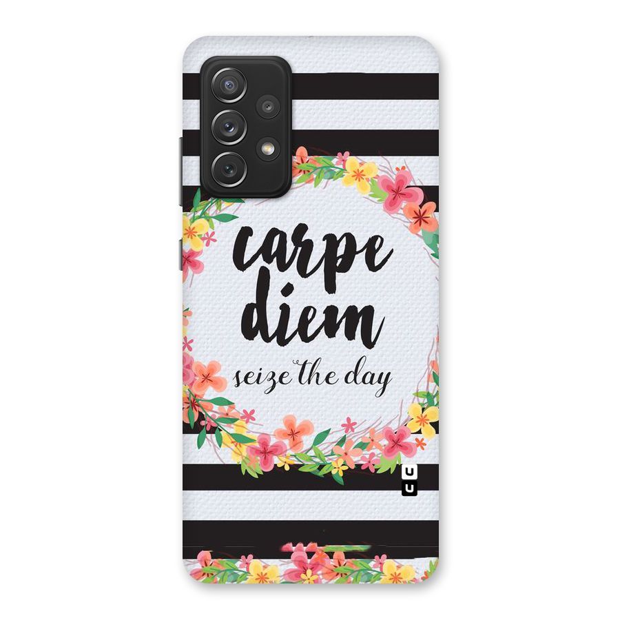 Floral Seize The Day Back Case for Galaxy A72