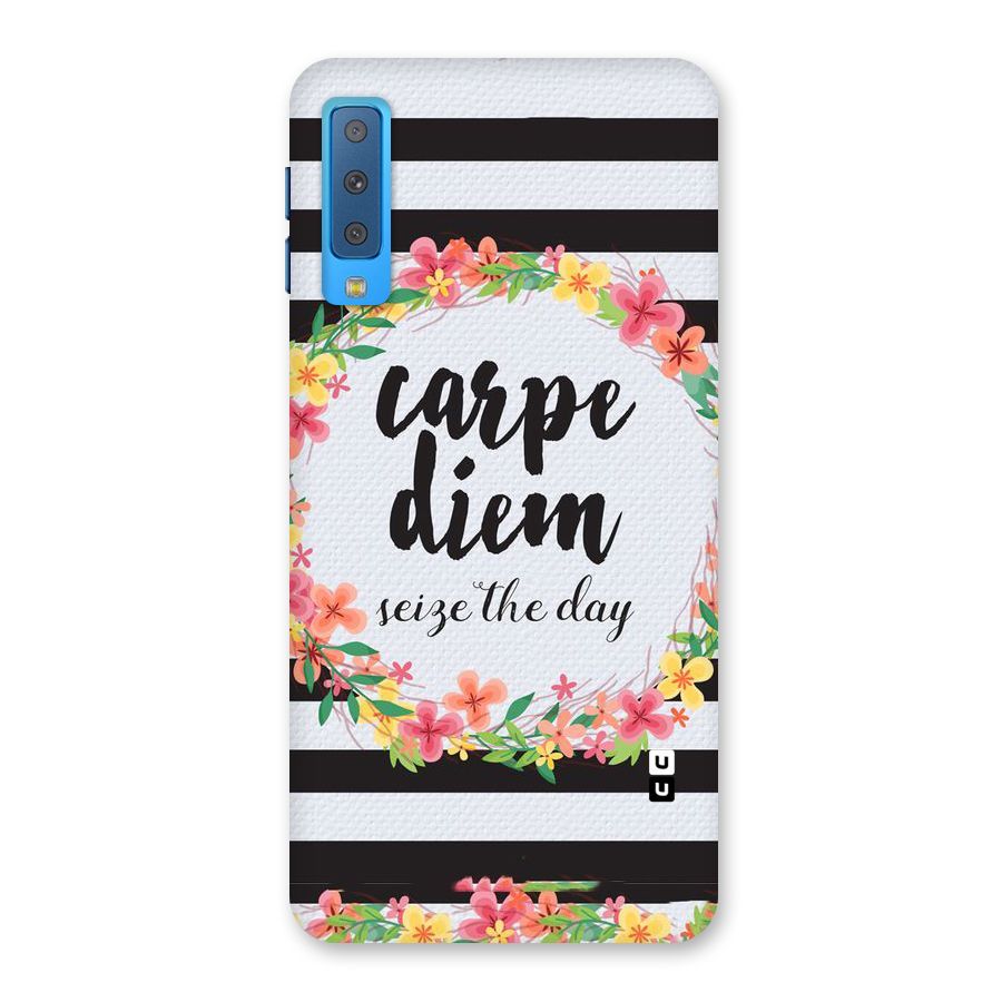 Floral Seize The Day Back Case for Galaxy A7 (2018)