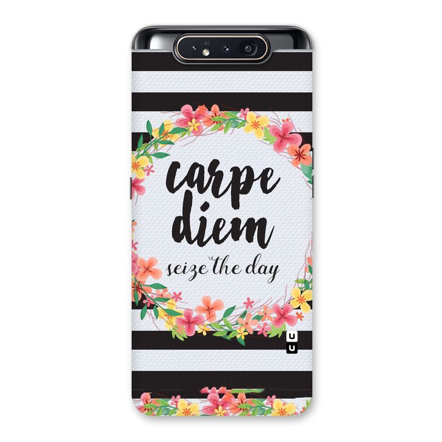 Floral Seize The Day Back Case for Galaxy A80